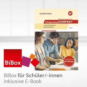 Produktabbildung zu Prüfungsvorbereitung Prüfungstraining KOMPAKT - Industriekaufmann/Industriekauffrau - BiBox – Das digitale Unterrichtssystem - Klassenlizenz Premium (1 Schuljahr) - 3. Auflage 2025