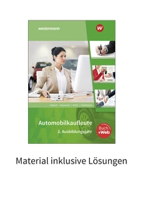 Produktabbildung zu Automobilkaufleute - 2. Ausbildungsjahr - Material inklusive Lösungen Download - 3. Auflage 2025