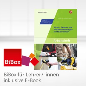 Produktabbildung zu Kurier-, Express- und Postdienstleistungen lernfeldorientiert: Das Informationsbuch zur Ausbildung - BiBox - Das digitale Unterrichtssystem Arbeitsheft 1. und 2. Ausbildungsjahr - Einzellizenz für Lehrer/-innen (Dauerlizenz) - 4. Auflage 2026