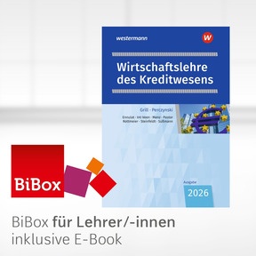 Produktabbildung zu Wirtschaftslehre des Kreditwesens - BiBox - Das digitale Unterrichtssystem - Kollegiumslizenz für Lehrer/-innen (Dauerlizenz) - 60. Auflage 2026
