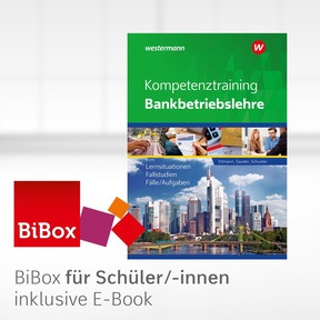 Produktabbildung zu Kompetenztraining Bankbetriebslehre - BiBox - Das digitale Unterrichtssystem - Klassensatz PrintPlus (1 Schuljahr) - 12. Auflage 2024