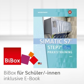 Produktabbildung zu SIMATIC S7 - STEP 7 - BiBox - Das digitale Unterrichtssystem - Klassensatz PrintPlus (1 Schuljahr) - 3. Auflage 2022