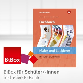 Produktabbildung zu Fachbuch Maler/-innen und Lackierer/-innen - BiBox - Das digitale Unterrichtssystem - Klassensatz PrintPlus (1 Schuljahr) - 2. Auflage 2021