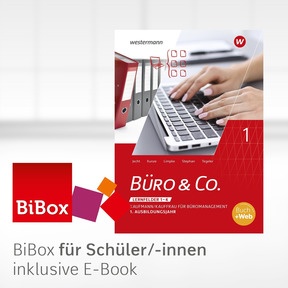 Produktabbildung zu Büro & Co. nach Lernfeldern - BiBox - Das digitale Unterrichtssystem Lernfeld 1 - 4 - Klassensatz PrintPlus (1 Schuljahr) - 4. Auflage 2023