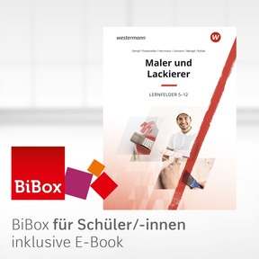 Produktabbildung zu Maler und Lackierer - BiBox - Das digitale Unterrichtssystem Lernfelder 5-12 - Klassensatz PrintPlus (1 Schuljahr) - 1. Auflage 2022