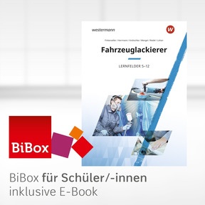 Produktabbildung zu Fahrzeuglackierer - BiBox - Das digitale Unterrichtssystem Lernfelder 5-12 - Klassensatz PrintPlus (1 Schuljahr) - 1. Auflage 2022
