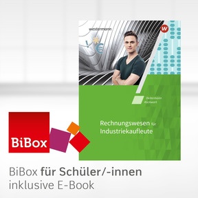 Produktabbildung zu Industriekaufleute - BiBox - Das digitale Unterrichtssystem Rechnungswesen - Klassensatz PrintPlus (1 Schuljahr) - 13. Auflage 2022