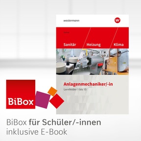 Produktabbildung zu Anlagenmechaniker/-in Sanitär-, Heizungs- und Klimatechnik - BiBox - Das digitale Unterrichtssystem Lernfelder 1-15 - Klassensatz PrintPlus (1 Schuljahr) - 6. Auflage 2019