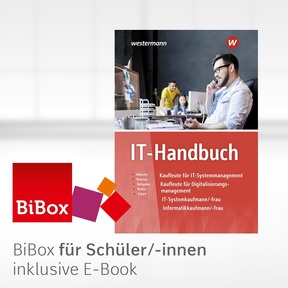 Produktabbildung zu IT-Handbuch - BiBox - Das digitale Unterrichtssystem IT-Systemkaufmann/-frau Informatikkaufmann/-frau - Klassensatz PrintPlus (1 Schuljahr) - 11. Auflage 2020