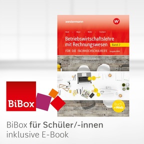 Produktabbildung zu Betriebswirtschaftslehre mit Rechnungswesen für die Fachhochschulreife - Ausgabe Nordrhein-Westfalen - BiBox - Das digitale Unterrichtssystem 2 - Klassensatz PrintPlus (1 Schuljahr) - 6. Auflage 2024