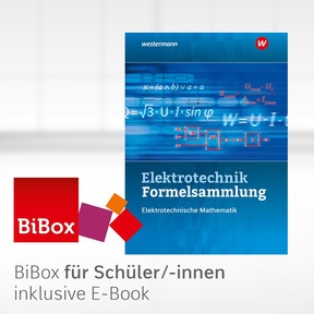 Produktabbildung zu Formelsammlung Elektrotechnik / Mathematik - BiBox - Das digitale Unterrichtssystem - Klassensatz PrintPlus (1 Schuljahr) - 1. Auflage 2020