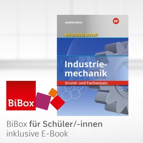 Produktabbildung zu Berufsfeld Metall - Industriemechanik - BiBox - Das digitale Unterrichtssystem - Klassensatz PrintPlus (1 Schuljahr) - 10. Auflage 2020