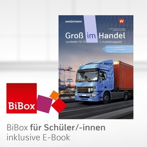Produktabbildung zu Groß im Handel - KMK-Ausgabe - BiBox - Das digitale Unterrichtssystem 3: Lernfelder 10 bis 13 - Kaufmann/Kauffrau für Groß- und Außenhandel - Klassensatz PrintPlus (1 Schuljahr) - 8. Auflage 2021