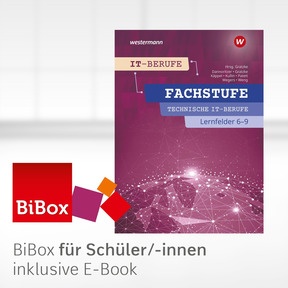 Produktabbildung zu IT-Berufe - BiBox - Das digitale Unterrichtssystem Fachstufe Technik Lernfelder 6-9 - Klassensatz PrintPlus (1 Schuljahr) - 2. Auflage 2026