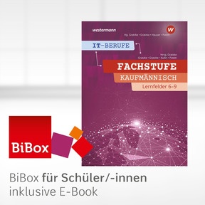 Produktabbildung zu IT-Berufe - BiBox - Das digitale Unterrichtssystem Fachstufe Kaufmännische IT-Berufe Lernfelder 6 - 9 - Klassensatz PrintPlus (1 Schuljahr) - 1. Auflage 2022