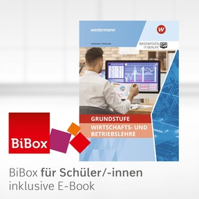 Produktabbildung zu Grundstufe Wirtschafts- und Betriebslehre - BiBox - Das digitale Unterrichtssystem - Klassensatz PrintPlus (1 Schuljahr) - 1. Auflage 2020