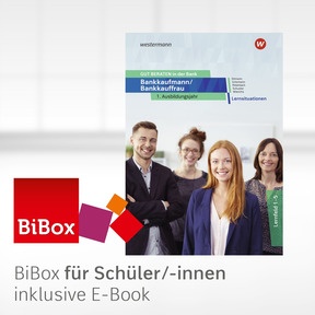 Produktabbildung zu GUT BERATEN in der Bank - BiBox - Das digitale Unterrichtssystem Lernsituationen 1. Ausbildungsjahr - Klassensatz PrintPlus (1 Schuljahr) - 4. Auflage 2026