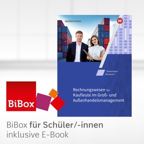 Produktabbildung zu Rechnungswesen für Kaufleute im Groß- und Außenhandelsmanagement - BiBox - Das digitale Unterrichtssystem - Klassensatz PrintPlus (1 Schuljahr) - 11. Auflage 2021
