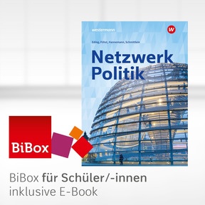 Produktabbildung zu Netzwerk Politik - BiBox - Das digitale Unterrichtssystem - Klassensatz PrintPlus (1 Schuljahr) - 13. Auflage 2023