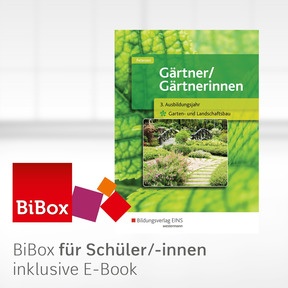 Produktabbildung zu Gärtner / Gärtnerinnen - BiBox - Das digitale Unterrichtssystem 3. Ausbildungsjahr Garten- und Landschaftsbau - Klassensatz PrintPlus (1 Schuljahr) - 1. Auflage 2017