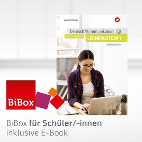Produktabbildung zu Deutsch / Kommunikation für die Berufsschule, Berufsfachschule II und die Höhere Berufsfachschule in Rheinland-Pfalz - BiBox - Das digitale Unterrichtssystem Lernbaustein 1 - Klassensatz PrintPlus (1 Schuljahr) - 3. Auflage 2019