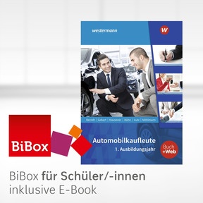 Produktabbildung zu Automobilkaufleute - BiBox - Das digitale Unterrichtssystem 1. Ausbildungsjahr - Klassensatz PrintPlus (1 Schuljahr) - 3. Auflage 2020