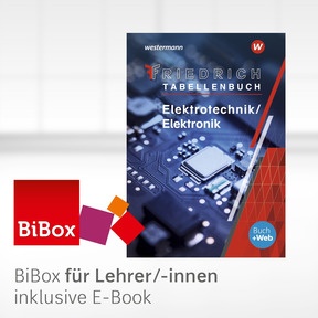 Produktabbildung zu Friedrich - Tabellenbuch - BiBox - Das digitale Unterrichtssystem Elektrotechnik / Elektronik - Kollegiumslizenz für Lehrer/-innen (1 Schuljahr) - 10. Auflage 2020