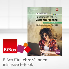 Produktabbildung zu Handlungsorientierte Tabellenkalkulation für kaufmännische Berufe - BiBox - Das digitale Unterrichtssystem - Kollegiumslizenz für Lehrer/-innen (1 Schuljahr) - 2. Auflage 2025