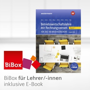 Produktabbildung zu Betriebswirtschaftslehre mit Rechnungswesen für die Fachhochschulreife - Ausgabe Nordrhein-Westfalen - BiBox - Das digitale Unterrichtssystem 1 - Einzellizenz für Lehrer/-innen (Dauerlizenz) - 7. Auflage 2025