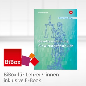 Produktabbildung zu Gesetzessammlung für Wirtschaftsschulen - BiBox - Das digitale Unterrichtssystem - Kollegiumslizenz für Lehrer/-innen (Dauerlizenz) - 60. Auflage 2023