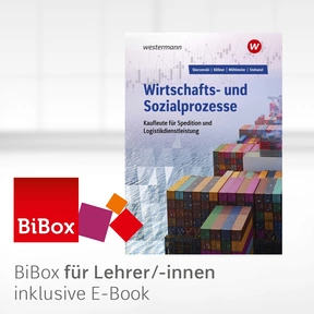 Produktabbildung zu Wirtschafts- und Sozialprozesse für Kaufleute für Spedition und Logistikdienstleistung - BiBox - Das digitale Unterrichtssystem - Einzellizenz für Lehrer/-innen (Dauerlizenz) - 10. Auflage 2022