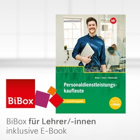 Produktabbildung zu Personaldienstleistungskaufleute - BiBox - Das digitale Unterrichtssystem 3. Ausbildungsjahr - Kollegiumslizenz für Lehrer/-innen (Dauerlizenz) - 5. Auflage 2024