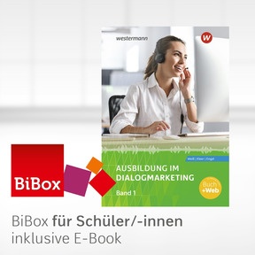 Produktabbildung zu Ausbildung im Dialogmarketing - BiBox - Das digitale Unterrichtssystem Band 1 - Einzellizenz für Schüler/-innen (1 Jahr) - 8. Auflage 2026