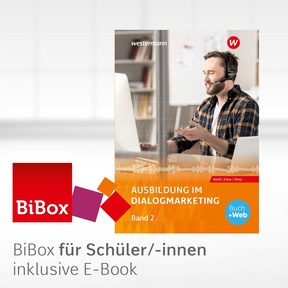 Produktabbildung zu Ausbildung im Dialogmarketing - BiBox - Das digitale UnterrichtssystemBand 2 - Einzellizenz für Schüler/-innen (1 Jahr) - 7. Auflage 2024