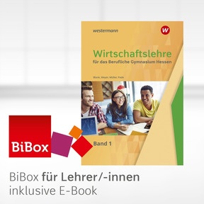 Produktabbildung zu Wirtschaftslehre für das Berufliche Gymnasium in Hessen - BiBox - Das digitale Unterrichtssystem 1 - Kollegiumslizenz für Lehrer/-innen (Dauerlizenz) - 2. Auflage 2022