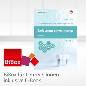 Produktabbildung zu Leistungsabrechnung für die Zahnmedizinische Fachangestellte - BiBox - Das digitale Unterrichtssystem Band 2: Prothetik - Kollegiumslizenz für Lehrer/-innen (Dauerlizenz) - 7. Auflage 2024