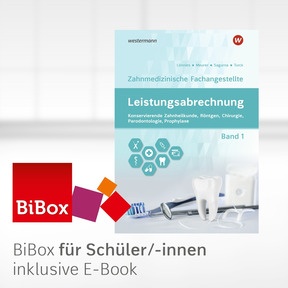 Produktabbildung zu Leistungsabrechnung für die Zahnmedizinische Fachangestellte - BiBox - Das digitale Unterrichtssystem Band 1: Konservierende Zahnheilkunde, Röntgen, Chirurgie, Prophylaxe, Parodontologie - Einzellizenz für Schüler/-innen (1 Jahr) - 8. Auflage 2026
