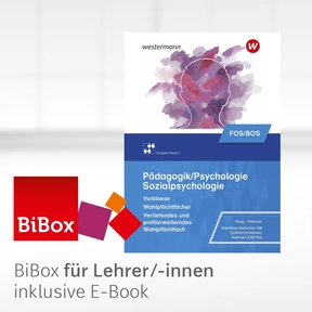 Produktabbildung zu Pädagogik/Psychologie für die Berufliche Oberschule - Ausgabe Bayern - BiBox - Das digitale Unterrichtssystem Vorklasse - Einzellizenz für Lehrer/-innen (Dauerlizenz) - 2. Auflage 2021
