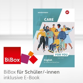 Produktabbildung zu Care For You - English for Health and Social Care - BiBox - Das digitale Unterrichtssystem - Einzellizenz für Schüler/-innen (1 Schuljahr) - 5. Auflage 2023