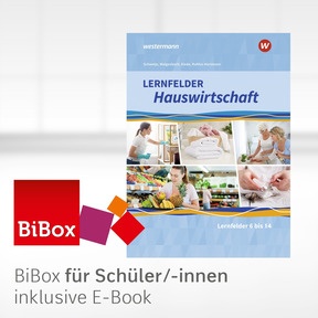 Produktabbildung zu Lernfelder Hauswirtschaft - BiBox - Das digitale Unterrichtssystem 2. und 3. Ausbildungsjahr - Einzellizenz für Schüler/-innen (1 Jahr) - 1. Auflage 2021