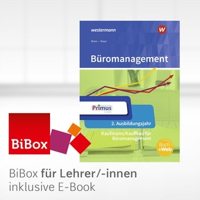 Produktabbildung zu Büromanagement - BiBox - Das digitale Unterrichtssystem 2. Ausbildungsjahr - Kollegiumslizenz für Lehrer/-innen (1 Schuljahr) - 4. Auflage 2023