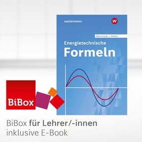 Produktabbildung zu Energietechnische Formeln - BiBox - Das digitale Unterrichtssystem - Kollegiumslizenz für Lehrer/-innen (1 Schuljahr) - 15. Auflage 2021