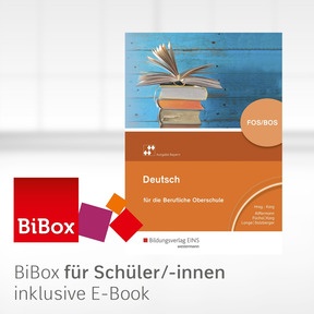 Produktabbildung zu Deutsch für die berufliche Oberschule - Ausgabe Bayern - BiBox - Das digitale Unterrichtssystem - Klassenlizenz Premium (1 Schuljahr) - 3. Auflage 2019