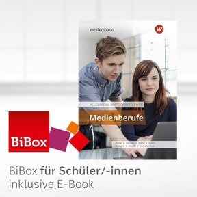 Produktabbildung zu Allgemeine Wirtschaftslehre Medienberufe - BiBox - Das digitale Unterrichtssystem - Klassenlizenz Premium (1 Schuljahr) - 8. Auflage 2022