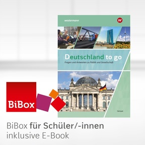 Produktabbildung zu Deutschland to go - Fragen und Antworten zu Politik, Gesellschaft und Geschichte - BiBox - Das digitale Unterrichtssystem 1 - Klassenlizenz Premium (1 Schuljahr) - 1. Auflage 2018
