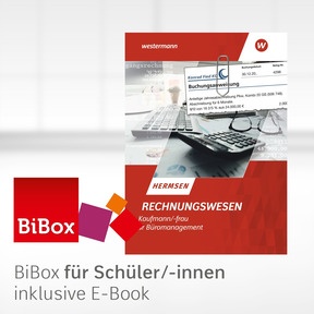 Produktabbildung zu Rechnungswesen Kaufmann/Kauffrau für Büromanagement - BiBox - Das digitale Unterrichtssystem - Klassenlizenz Premium (1 Schuljahr) - 8. Auflage 2025