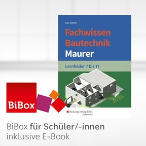 Produktabbildung zu Fachwissen Bautechnik - Maurer - BiBox - Das digitale Unterrichtssystem Lernfelder 7-17 - Klassenlizenz Premium (1 Schuljahr) - 4. Auflage 2019
