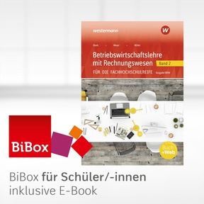 Produktabbildung zu Betriebswirtschaftslehre mit Rechnungswesen für die Fachhochschulreife - Ausgabe Nordrhein-Westfalen - BiBox - Das digitale Unterrichtssystem 2 - Klassenlizenz Premium (1 Schuljahr) - 5. Auflage 2022