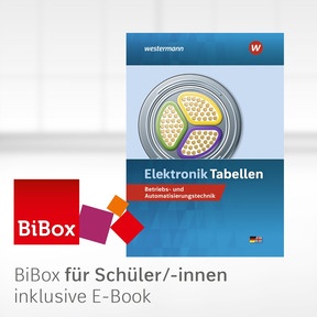 Produktabbildung zu Elektronik Tabellen - BiBox - Das digitale Unterrichtssystem Betriebs- und Automatisierungstechnik - Klassenlizenz Premium (1 Schuljahr) - 7. Auflage 2026