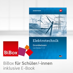 Produktabbildung zu Elektrotechnik - BiBox - Das digitale Unterrichtssystem Grundwissen Lernfelder 1-4 - Klassenlizenz Premium (1 Schuljahr) - 6. Auflage 2021